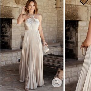 Baltic Born Strapless Champagne Dress